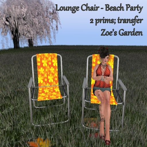 *ZG* Lounge Chair - Beach Party