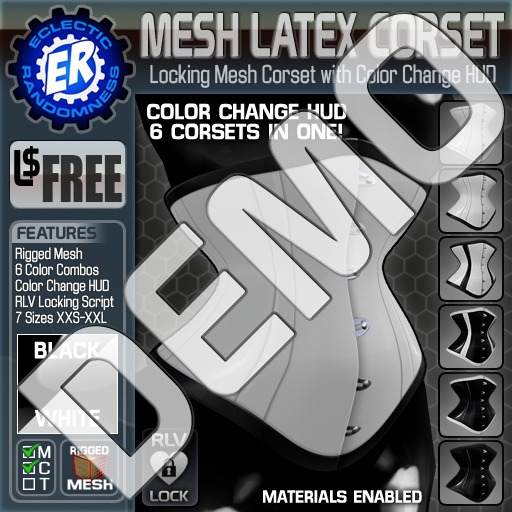 ER Mesh Latex Corset - Demo