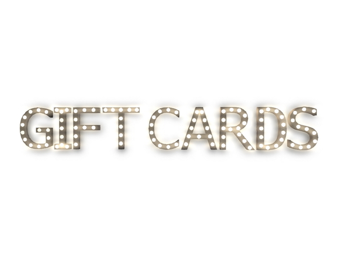 [Px] "GIFT CARDS" Illuminated Light Bulbs Sign