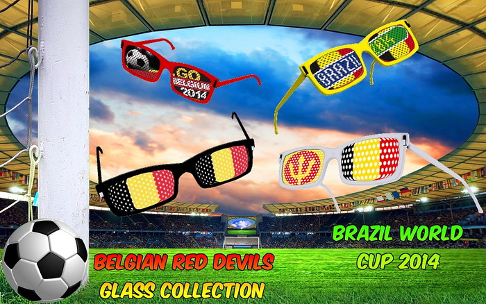 belgian red devil  pack glass collection