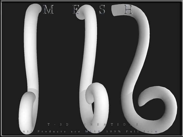 T-3D Creations [ NEKO TAIL No.2 ] MESH - Full Perm -