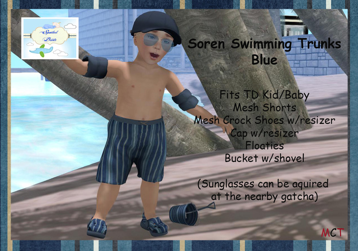 [S][B] Soren Swimming Trunks - Blue