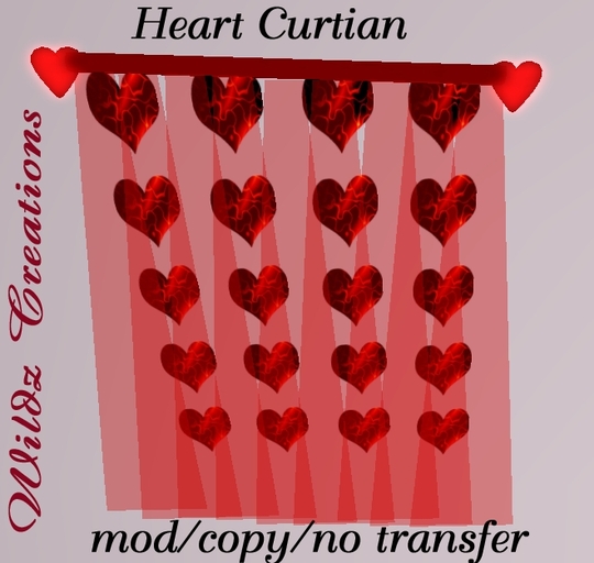 ~WC~ Heart Curtians SLX