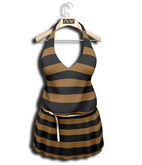 .:Vitrimi:. Athena Dress Brown Striped