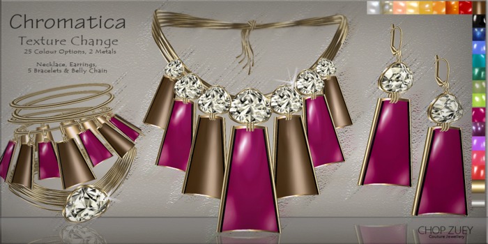 Chromatica Texture Change Set by Chop Zuey Couture Jewellery