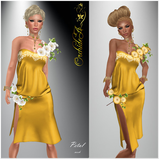 ** Orchidea**  petal GOLD