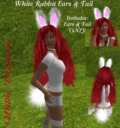 ~WC~ White Rabbit Ears and tail SLX