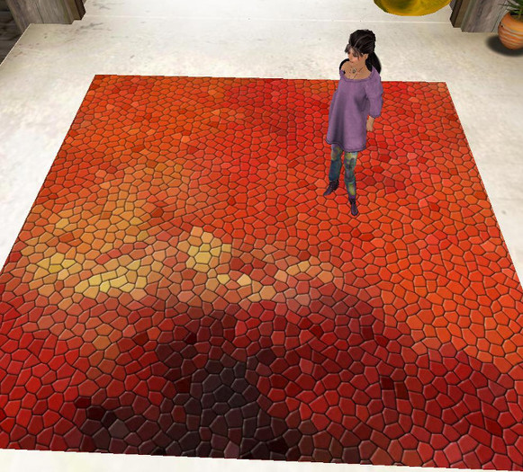 Tiled Art, Fiery Hill 1