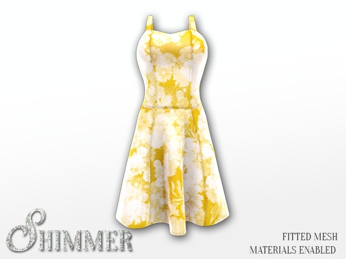[Shimmer] Floral Sundress Blue