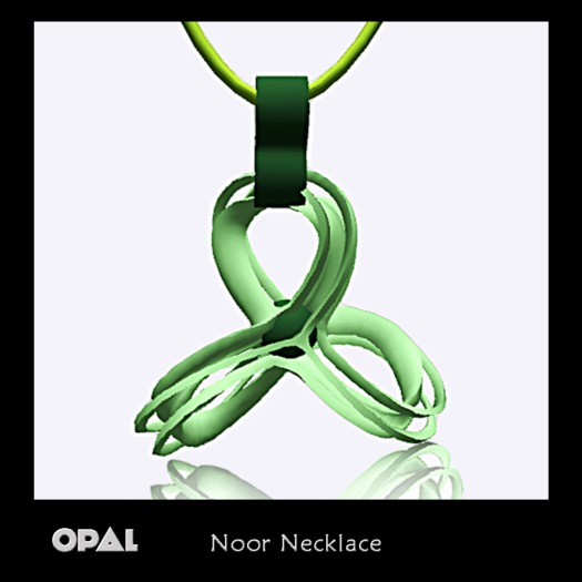 {Opal}Zag Teal Necklace