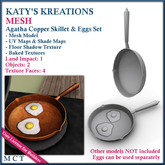 Full Perm MESH Agatha Copper Skillet & Fried Eggs Set