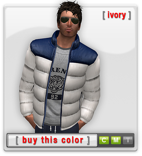 Mesh Down Jacket - Winter Jacket - Ivory