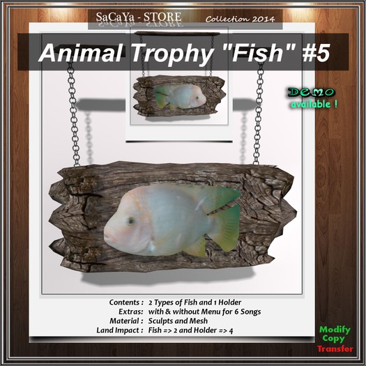 SaCaYa's Animal Trophy "Fish" #1 Demo