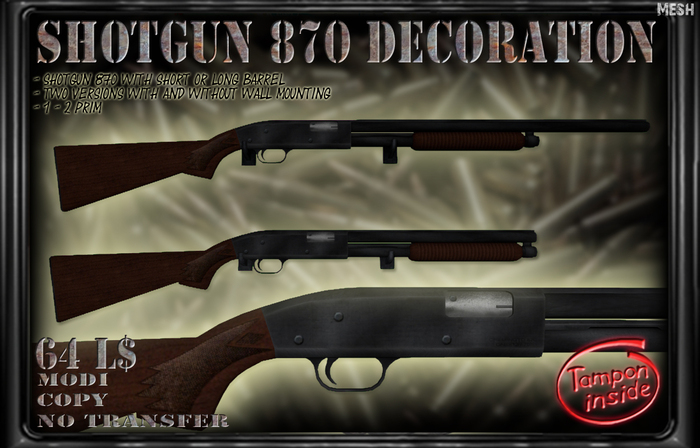 [Tampon Inside] Shotgun 870 Decoration