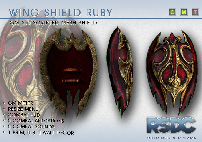 RSDC ARMOURY - RUBY WING SHIELD - GM