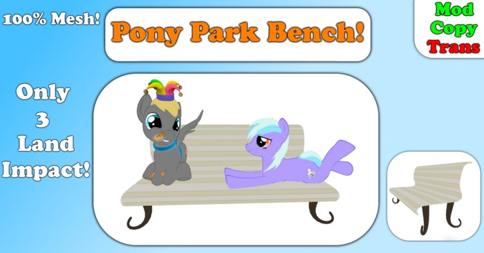 Pony Park Bench! - BOXED