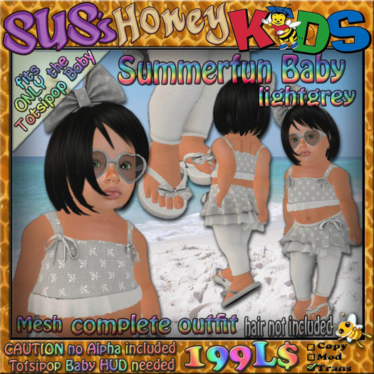 SUS HoneyKids Summerfun Baby lightgrey