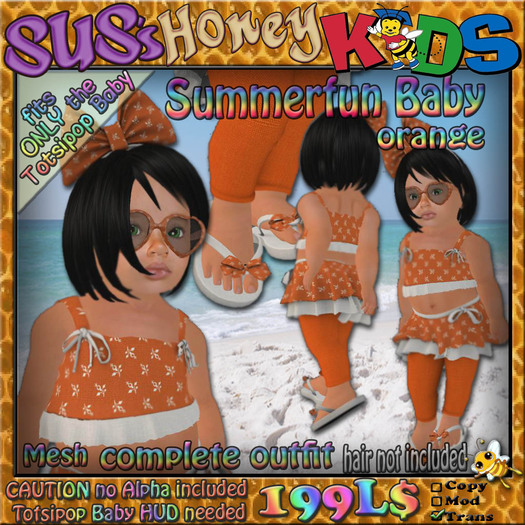 SUS HoneyKids Summerfun Baby orange