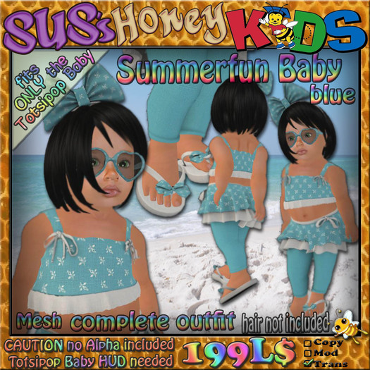 SUS HoneyKids Summerfun Baby blue