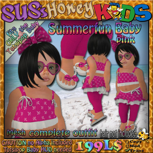SUS HoneyKids Summerfun Baby pink