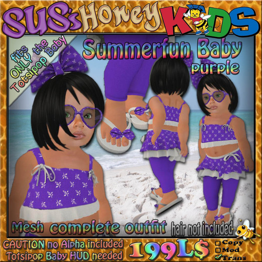 SUS HoneyKids Summerfun Baby purple