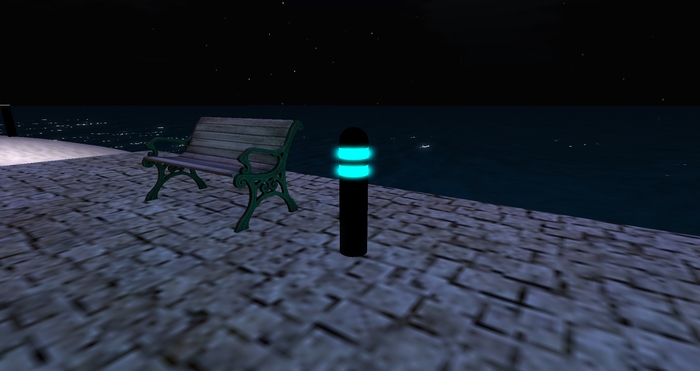 Light Post - Cyan