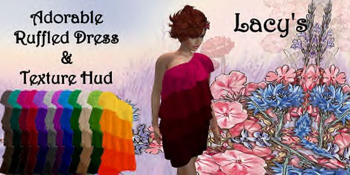 Lacy's Adorable Ruffle dress with Hud