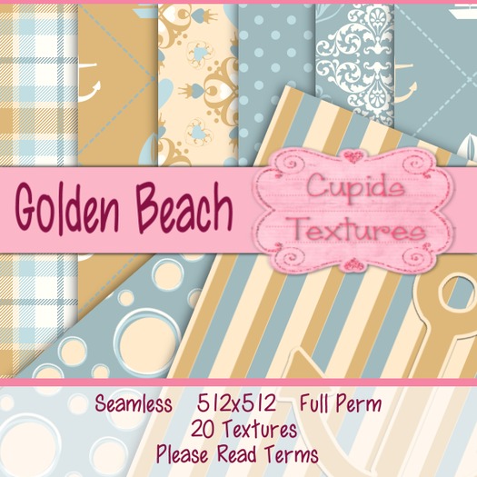 *Cupids Textures * 20 GOLDEN BEACH