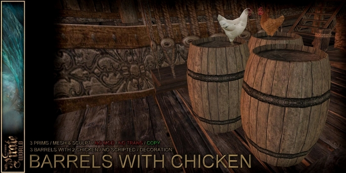 .:. PIRATE WORLD .:. Barrels With Chicken
