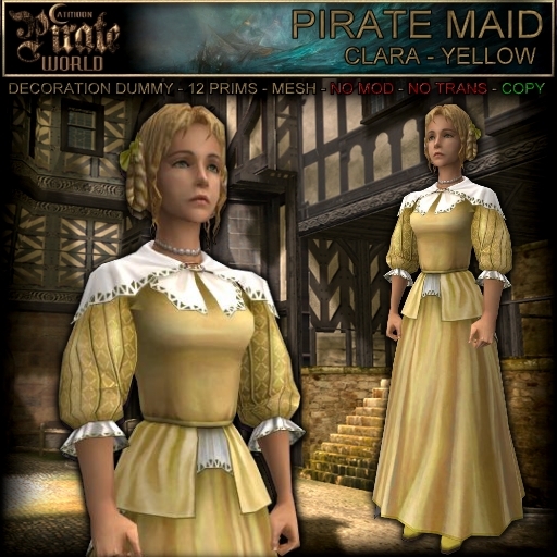 .:. PIRATE WORLD .:. Pirate Maid - Clara Yellow