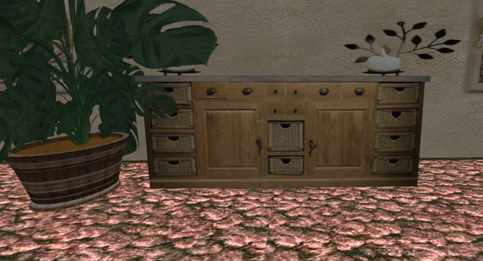 cabinet with cane beacon