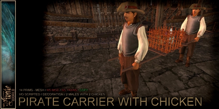 .:. PIRATE WORLD .:. Pirate Carrier - With Chicken