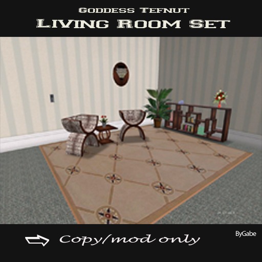 Goddess Tefnut Living Room Set