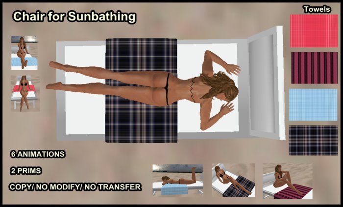 Chair for sunbathing