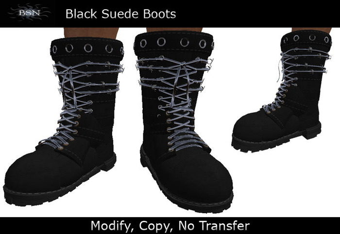 Black Suede Boots