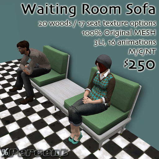 % Waiting Room Sofa *MESH*