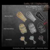 .aisling. LadyOfHighgarden - Shoulders ( Black ) [REZ ME]
