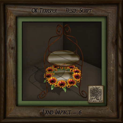 Sunflowers Display Rack Rattan e
