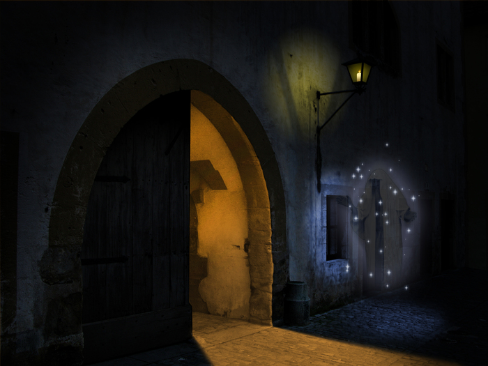 Ghost at the door