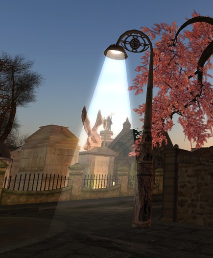 Curved Garden or Street Lamp