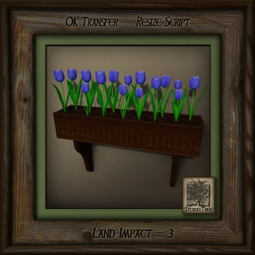 Rustic Wood Planter Ff