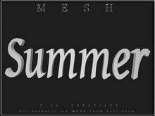T-3D Creations [ Summer ] Regular MESH - Full Perm -