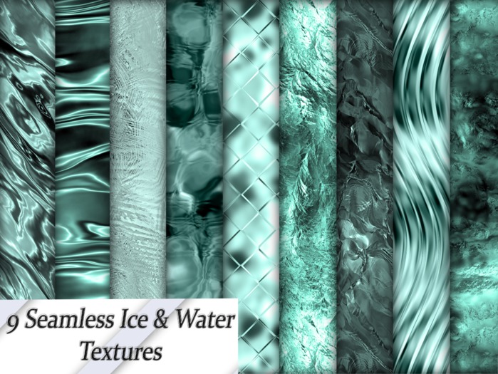  9 FULL PERM  Seamless Water & Ice Textures
