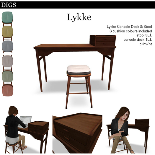DIGS - Emmet Desk & Chair [MESH] (Boxed)