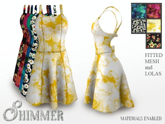 [Shimmer] Floral Sundress Fatpack