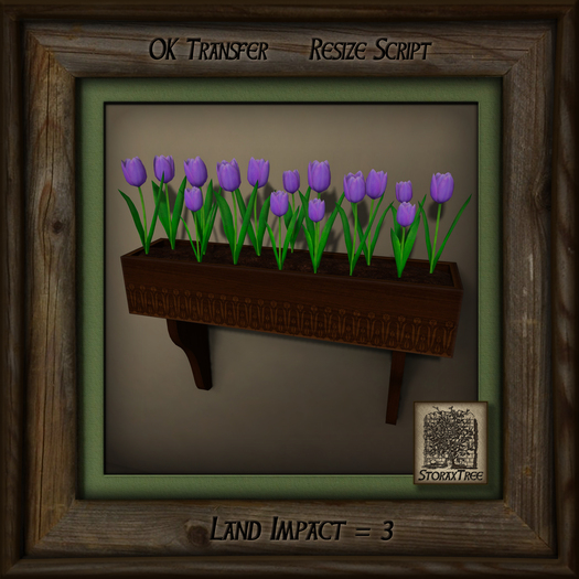 Rustic Wood Planter Fg