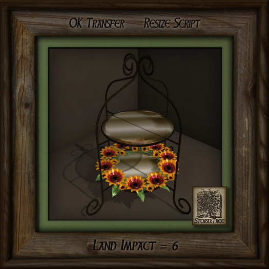 Sunflowers Display Rack Iron e