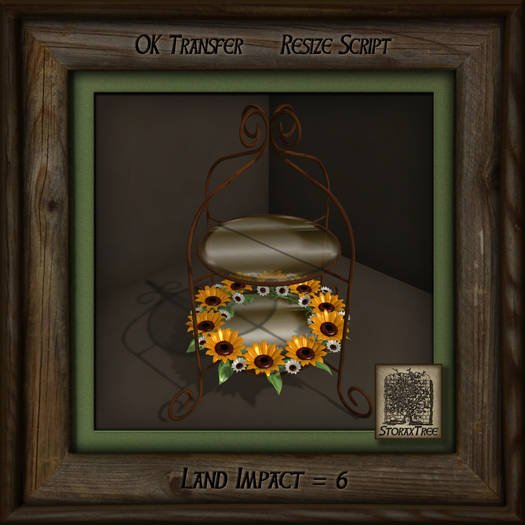 Sunflowers Display Rack Rattan r