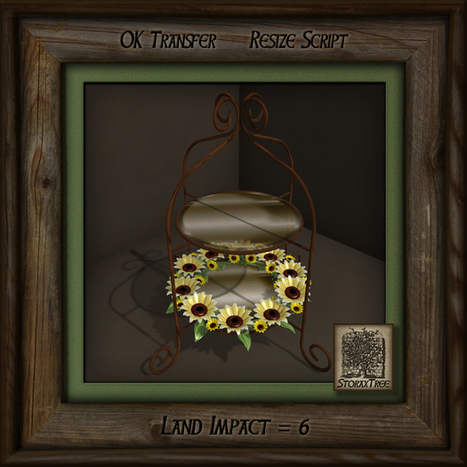 Sunflowers Display Rack Rattan j