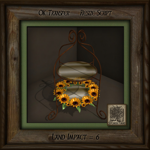 Sunflowers Display Rack Rattan d